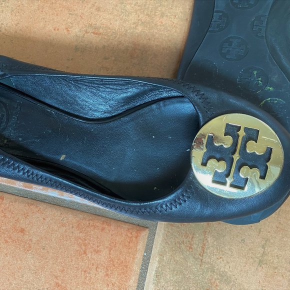 Tory Burch Reva ballet flat shoes size 6.5 6 1/2 - Picture 3 of 10